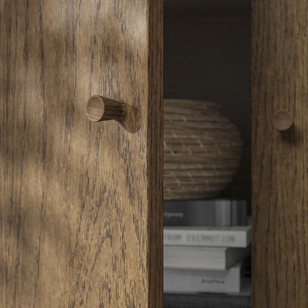 Dulap cu vitrină Ikea Tonstad PAL / Brown photo 4