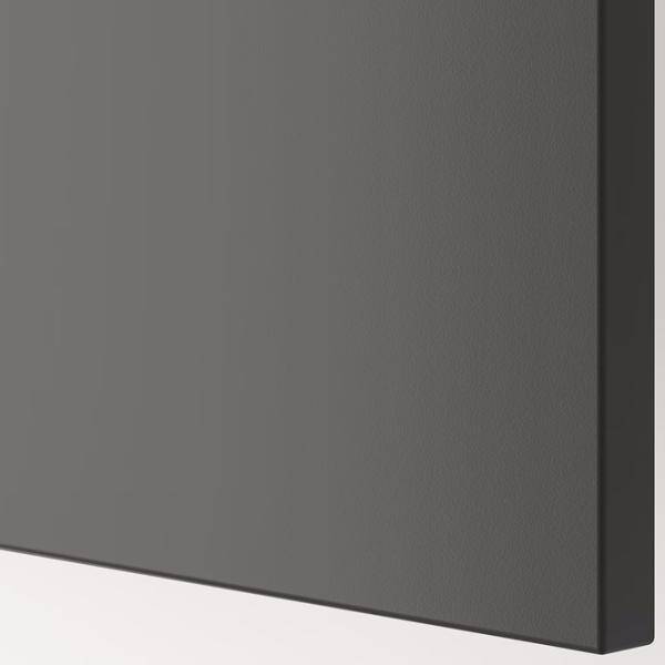 Dulap cu vitrină Ikea Besta/Lappviken/Fallsvik Sticlă / Dark grey photo 5
