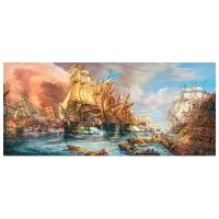 Puzzle Castorland Battle At The Sea 9+/ Numărul de piese: 600 photo 2