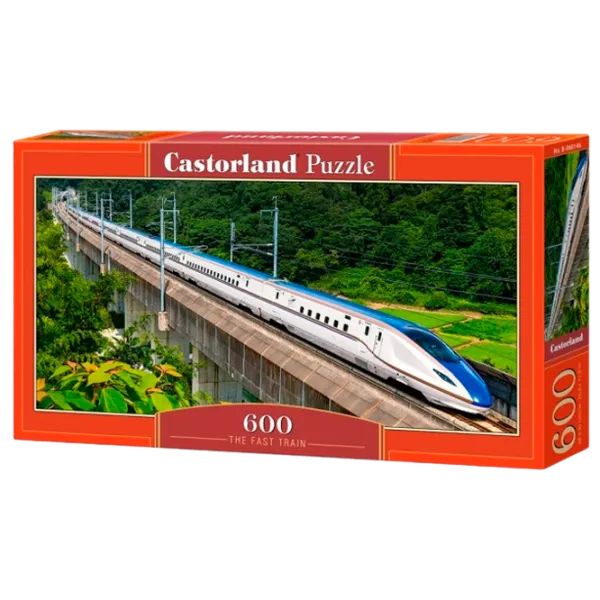 Puzzle Castorland The Fast Train 9+/ Numărul de piese: 600 photo 1