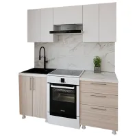 Bucătărie Smartex K2 PAL melaminat / Light Oak