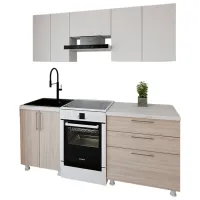 Bucătărie Smartex K2 PAL melaminat / Light Oak