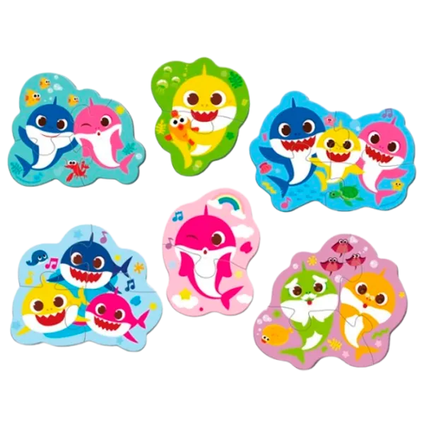 Puzzle DoDo Baby Shark 2+/ Количество деталей: 18 photo 1