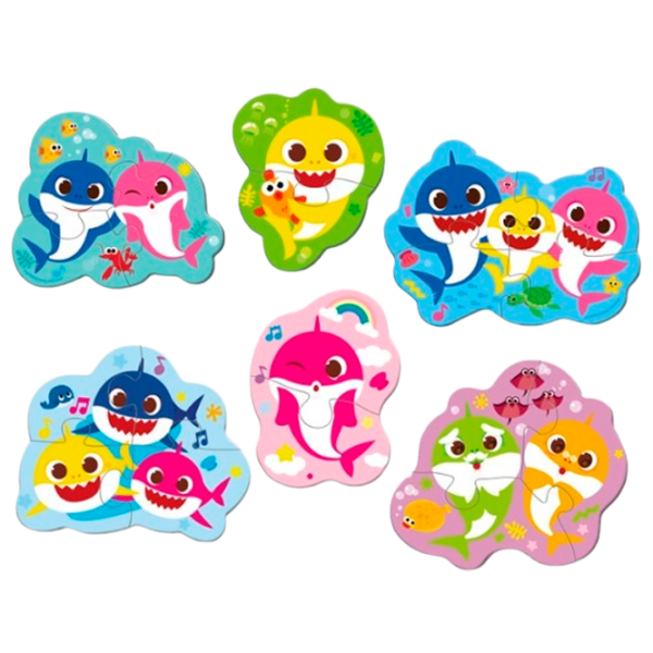 Puzzle DoDo Baby Shark 2+/ Количество деталей: 18 photo 1