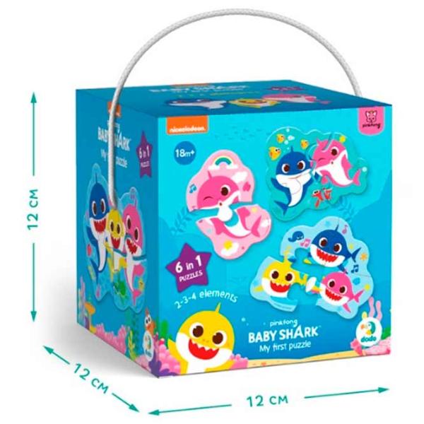 Puzzle DoDo Baby Shark 2+/ Количество деталей: 18 photo 3