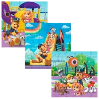 Puzzle DoDo 3in1 Paw Patrol 3+/ Numărul de piese: 115