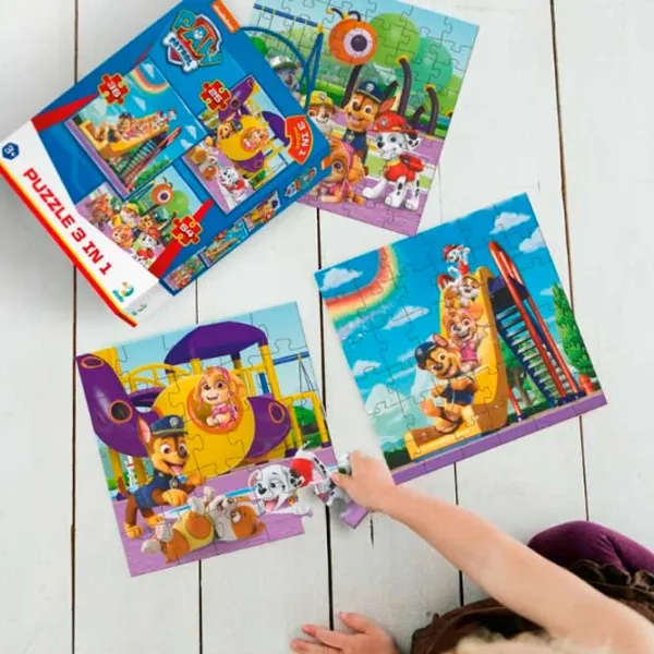 Puzzle DoDo 3in1 Paw Patrol 3+/ Количество деталей: 115 photo 4