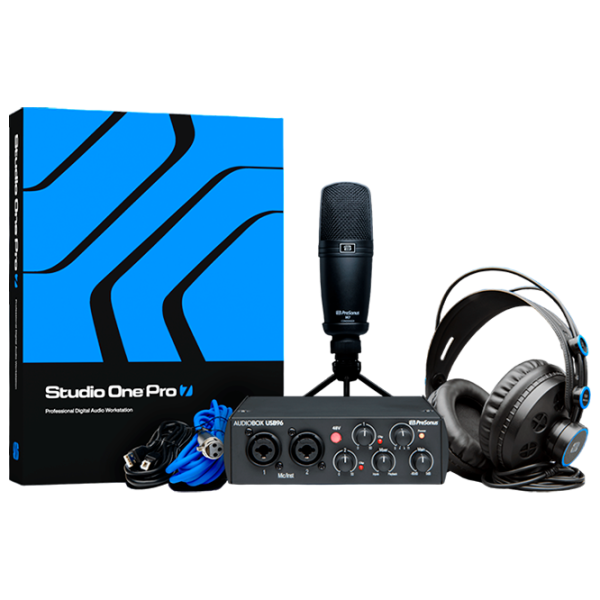 Kit de înregistrare a sunetului Presonus Audiobox USB 96 Studio Set Black photo 1