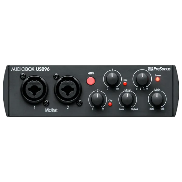 Kit de înregistrare a sunetului Presonus Audiobox USB 96 Studio Set Black photo 4