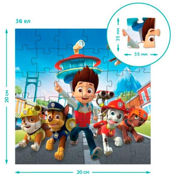 Puzzle DoDo 3in1 Paw Patrol 3+/ Количество деталей: 115 photo 2