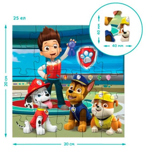Puzzle DoDo 3in1 Paw Patrol 3+/ Количество деталей: 115 photo 3