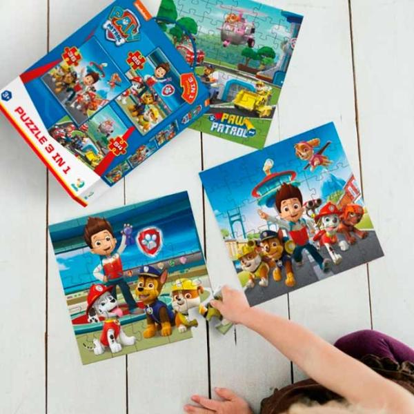 Puzzle DoDo 3in1 Paw Patrol 3+/ Количество деталей: 115 photo 6