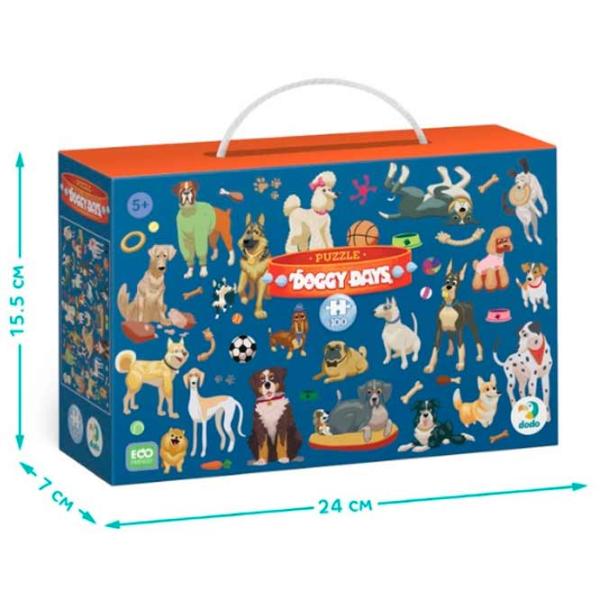 Puzzle DoDo Doggy Days 5+/ Количество деталей: 100 photo 3