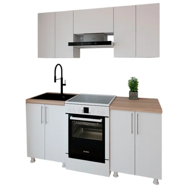 Кухня Smartex K1 ДСП меламин / White photo 1