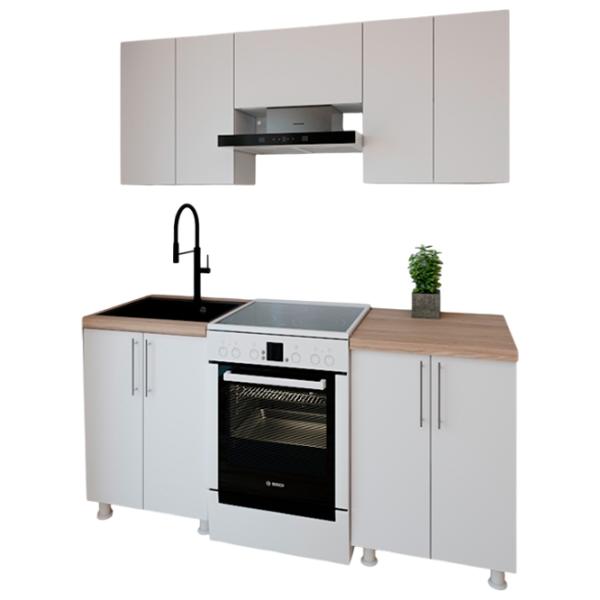 Кухня Smartex K1 ДСП меламин / White photo 1