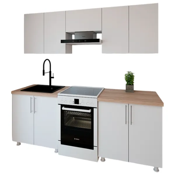 Кухня Smartex K1 ДСП меламин / White photo 1 Кухня Smartex K1 ДСП меламин / White photo 1