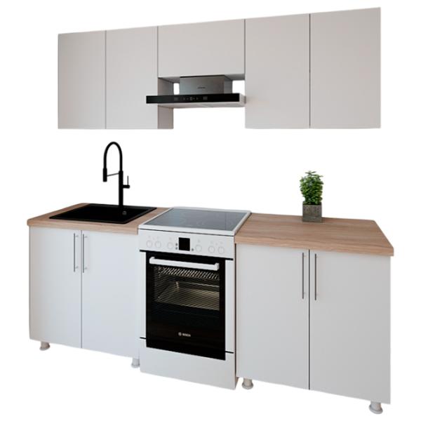 Кухня Smartex K1 ДСП меламин / White photo 1 Кухня Smartex K1 ДСП меламин / White photo 1