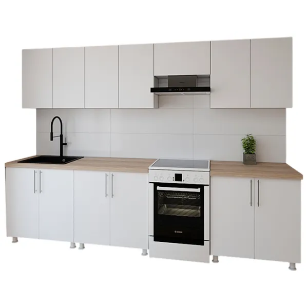 Кухня Smartex K1 ДСП меламин / White photo 1 Кухня Smartex K1 ДСП меламин / White photo 1