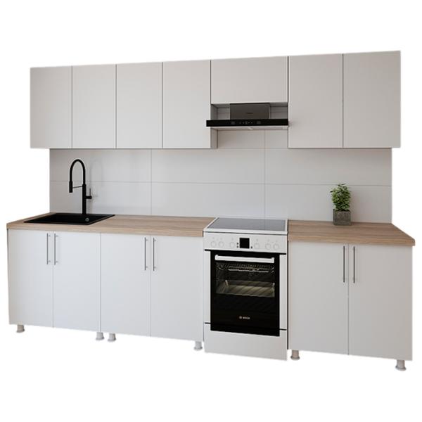 Кухня Smartex K1 ДСП меламин / White photo 1 Кухня Smartex K1 ДСП меламин / White photo 1