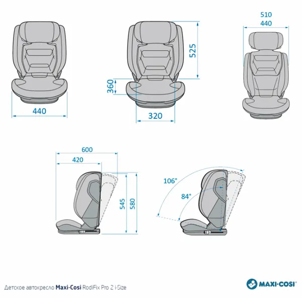 Scaun auto Maxi-Cosi Rodifix Pro 2  3.5 ani - 12 ani / 36 kg / Autentic Terra photo 12