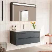 Seturi mobilă de baie Orka Varna 80 MDF / Gray photo 3