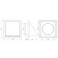 Вентиляционная решетка Europlast ND12FVP Пластик / Grey photo 2