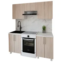 Кухня Smartex K1 ДСП меламин / Светлый Дуб