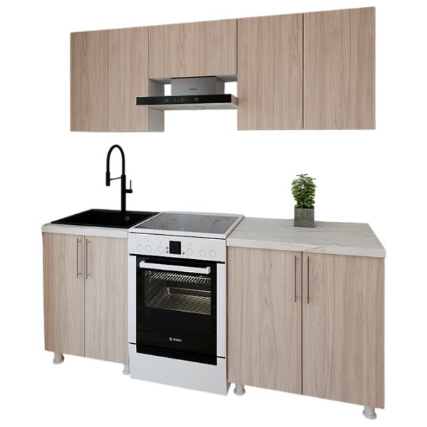 Кухня Smartex K1 ДСП меламин / Светлый Дуб photo 1
