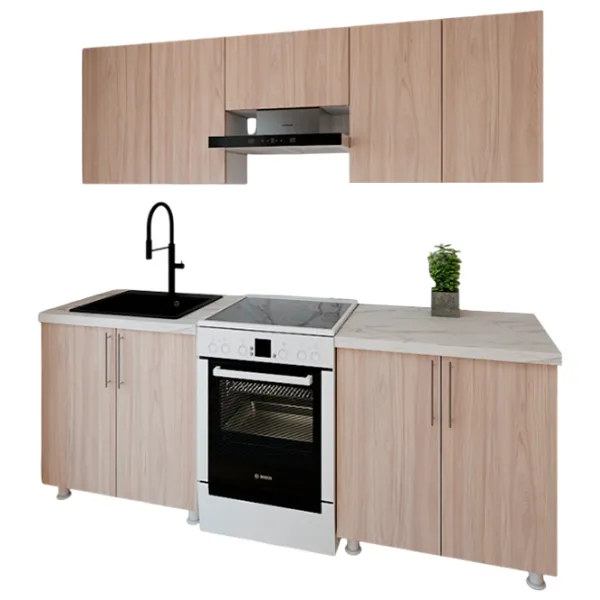 Bucătărie Smartex K1 PAL melaminat / Light Oak photo 1 Bucătărie Smartex K1 PAL melaminat / Light Oak photo 1