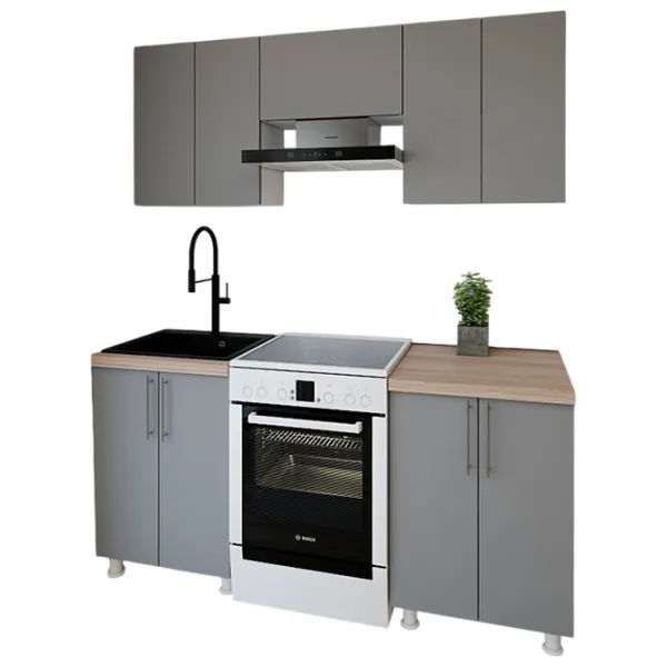 Кухня Smartex K1 ДСП меламин / Серый  photo 1
