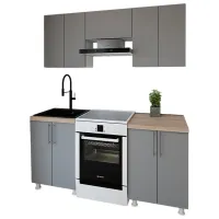 Bucătărie Smartex K1 PAL melaminat / Gray