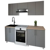 Кухня Smartex K1 ДСП меламин / Серый 