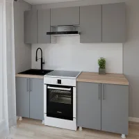 Bucătărie Smartex K1 PAL melaminat / Gray photo 2