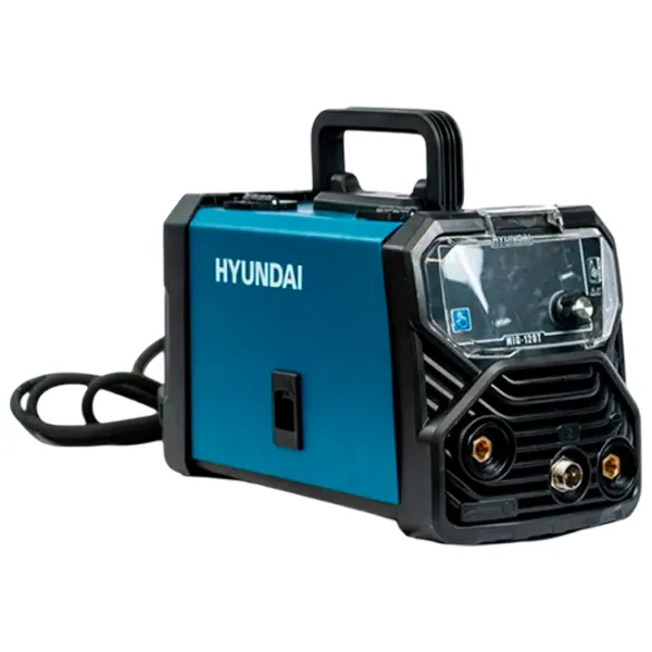 Aparat de sudat Hyundai MIG-120T 230 V cu electrod (MMA), semiautomat (MIG/MAG) / Blue photo 1