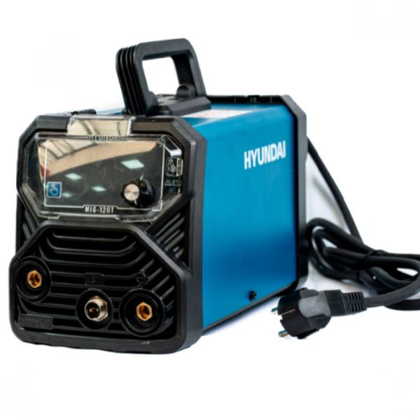 Aparat de sudat Hyundai MIG-120T 230 V cu electrod (MMA), semiautomat (MIG/MAG) / Blue photo 2