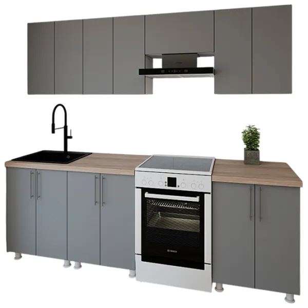 Bucătărie Smartex K1 PAL melaminat / Gray photo 1 Bucătărie Smartex K1 PAL melaminat / Gray photo 1