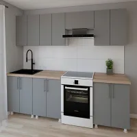 Bucătărie Smartex K1 PAL melaminat / Gray photo 2