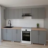 Bucătărie Smartex K1 PAL melaminat / Gray photo 2