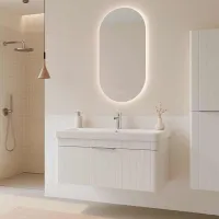 Seturi mobilă de baie Orka Procida 80 MDF / White photo 2