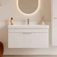 Seturi mobilă de baie Orka Procida 80 MDF / White photo 4
