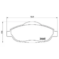 Тормозные колодки Aplus 71258AAP Передние / Дисковые photo 2