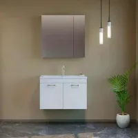 Seturi mobilă de baie Orka Bafa 80 MDF / White photo 2