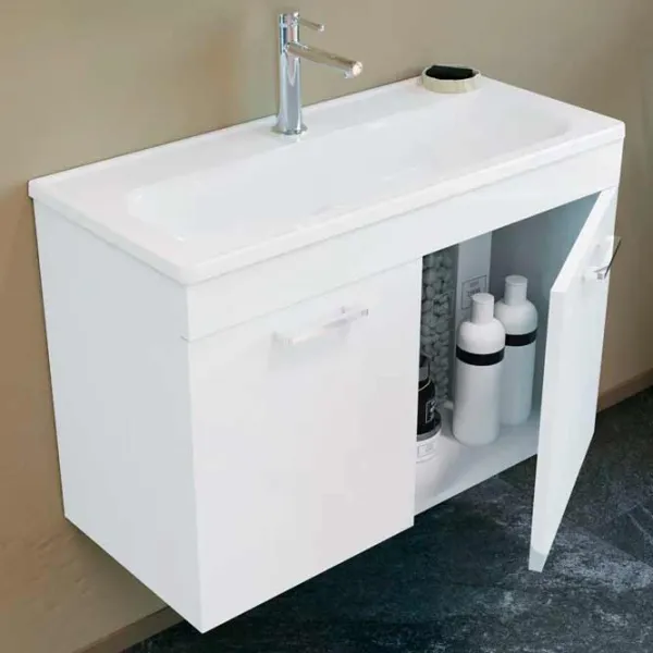 Seturi mobilă de baie Orka Bafa 80 MDF / White photo 3 Seturi mobilă de baie Orka Bafa 80 MDF / White photo 3