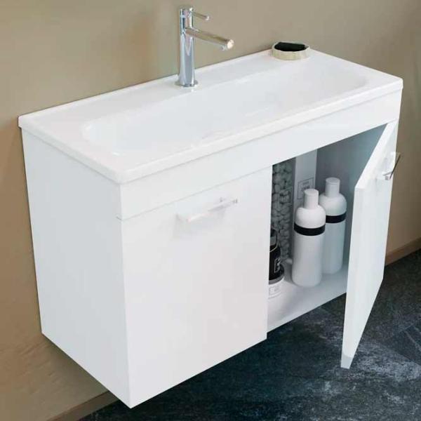 Seturi mobilă de baie Orka Bafa 80 MDF / White photo 3 Seturi mobilă de baie Orka Bafa 80 MDF / White photo 3