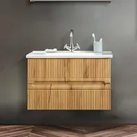 Seturi mobilă de baie Orka Duo 80 MDF / Brown photo 2