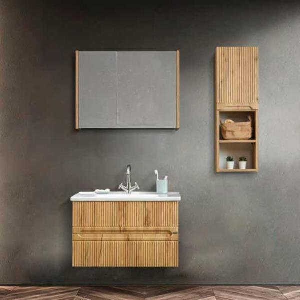 Seturi mobilă de baie Orka Duo 80 MDF / Brown photo 3 Seturi mobilă de baie Orka Duo 80 MDF / Brown photo 3