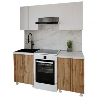 Кухня Smartex K1 ДСП меламин / Дуб темный