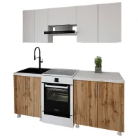Bucătărie Smartex K1 PAL melaminat / Dark Oak
