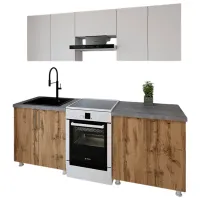 Bucătărie Smartex K1 PAL melaminat / Dark Oak