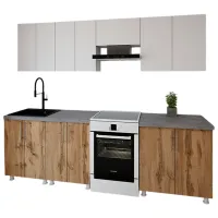 Bucătărie Smartex K1 PAL melaminat / Dark Oak